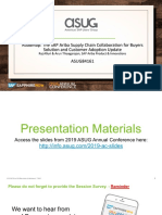 ASUG84161 - Road Map The SAP Ariba Supply Chain Collaboration For Buyers Solution and Customer Adoption Update PDF
