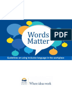 Guidelines On Using Inclusive Language in The Workplace