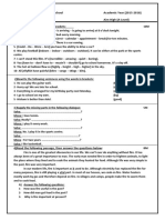 Heliopolis Language Modern School Academic Year (2015-2016) Mid-Year Exam 1st Prep Aim High (A-Level)