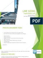 Line Sizing: Liquid Phase Case