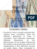 Financial Crimes: Allan Rey S Imperio Celvert C Claudio