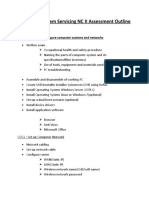 Computer System Servicing Assessment Outline