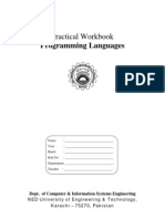 Programming Languages: Practical Workbook