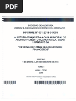 Informe Dictamen de Los Estados Financieros - Caja Huancayo 2015 PDF