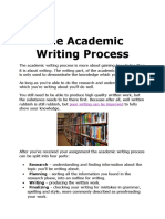 Steps in Academic Writing