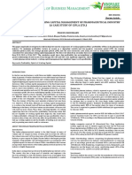 A Study On The Working Capital Management of Pharmaceutical Industry (A Case Study of Cipla LTD.)