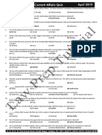 April MCQ 2019 PDF