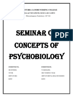 Seminar On Concepts of Psychobiology: Kasturba Gandhi Nursing College