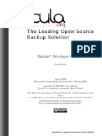 The Leading Open Source Backup Solution: Bacula Developer's Guide