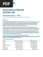 Who Covid-19 Situation Report For July 28, 2020