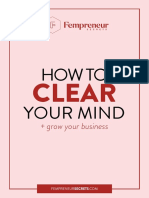 Free Brain Dump Worksheet by Fempreneur Secrets 2020 Fillable