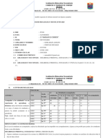 Modelo de Informe Mensual - Secundaria