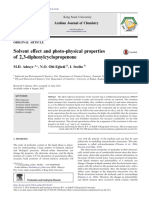 Solvent Effect and Photo-Physical Properties of 2,3-Diphenylcyclopropenone