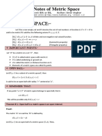 T.Metric Space