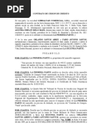 Cesion de Credito.