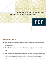 Traffic Characteristics, Traffic Studies and Analysis