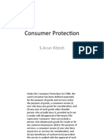 Consumer Protection: S.Arun Ritesh