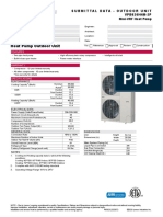 Heat Pump Outdoor Unit: Submittal Data - Outdoor Unit VPB036H4M-3P