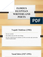 Famous Egyptian Writers and Poets