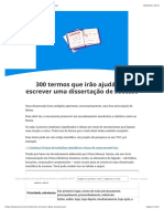 300 Termos para Escrever Uma Dissertação de Sucesso