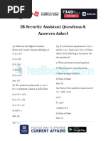 Ib Security Assistant Questions Answers Asked Aaa03415