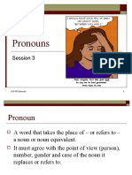 Session 3 - Pronouns