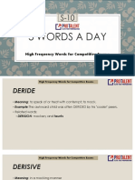 5 Words A Day: High Frequency Words For Competitive Exams