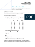 Unidad 5 Actividad 2 Medidas de Dispersi N Absoluta Feliz Santana Geovanny Jesus PDF