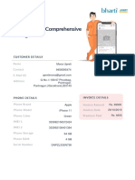 Mobile/Tablet Comprehensive Damage: Customer Details