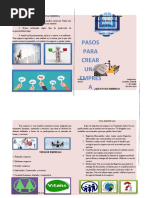 Folleto Pasos para Crear Una Empresa Anarelis Gonzalez