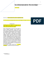 Solid Particles Characterization (Size, Shape) - Template