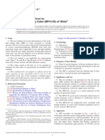 Modified Fouling Index (MFI-0.45) of Water: Standard Test Method For