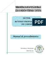 Manual de Procedimientos: Sector: Bovinos Productores de Carne