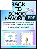 Back To School My Favorites PDF