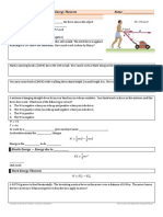 Physics 03-01 Work and The Work-Energy Theorem