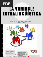 OPINIÓN Variables Lingûísticas