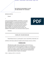 July 2020 Lawsuit: Michael Sexton v. City of Colorado Springs, Et Al.