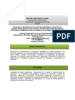 Hoja de Vida Nestor Bravo Chadid - Administrador de Empresas PDF