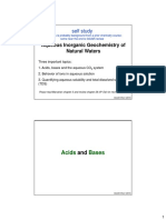 Aqueous Inorganic Geochemistry of Natural Waters: Self Study