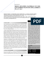 Response of Mulching On Nutrient Status in Soil and Leaf Nutrient of Aonla