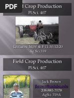 Field Crop Production