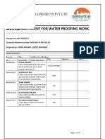 Method Statement Water Proofing