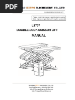 DOUBLE-DECK SCISSOR LIFT LS707 Manual