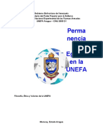 Informe (Permanencia y Egreso en La Unefa)