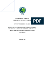 Propuesta de Nuevo Instructivo Metodologico para Elaborar Trabajos de Grado