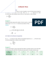 Measure of Central Tendency