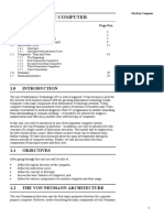 Unit 1 The Basic Computer: Structure Page Nos