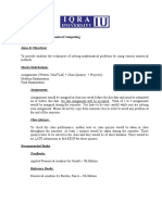 Outlines of Numerical Computing