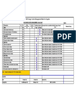 4M Change Control Management Matrix For Supplier: Month