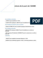 Les Subventions de La Part de L